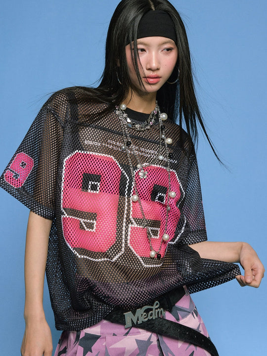MEDM 99 Numbered Retro Mesh Jersey | Face 3 Face
