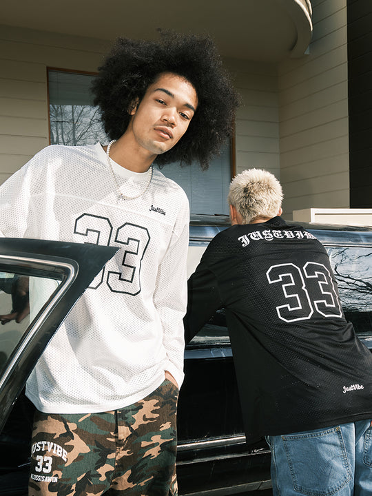 JUST VIBE 33 Numbering Printed Mesh Hockey Jersey | Face 3 Face