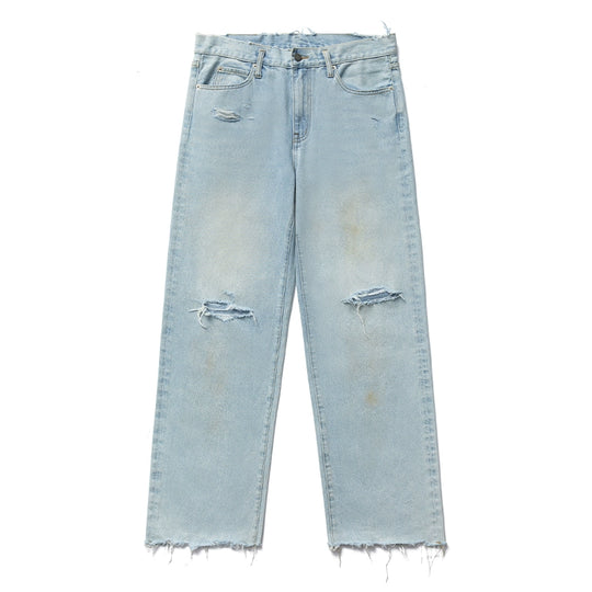 Remedy Back Pocket 3D Design Washed Hole Jeans | Face 3 Face