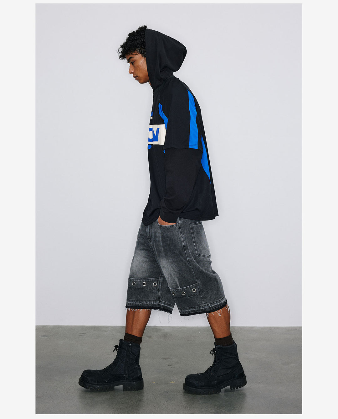 NOVACAM Soccer Jersey-Style Fake Two-Piece Hoodie | Face 3 Face