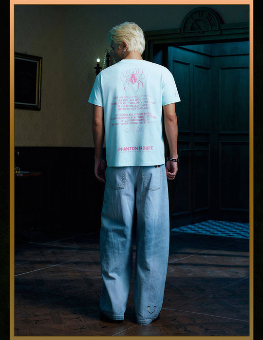 MEDM × HUNTER×HUNTER Icon and Spider Print Short Sleeve Tee | Face 3 Face