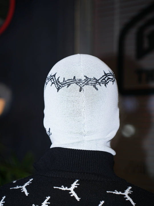 TGFCLUB x SNOWMAKER Crown of Thorns Knit Face Mask | Face 3 Face