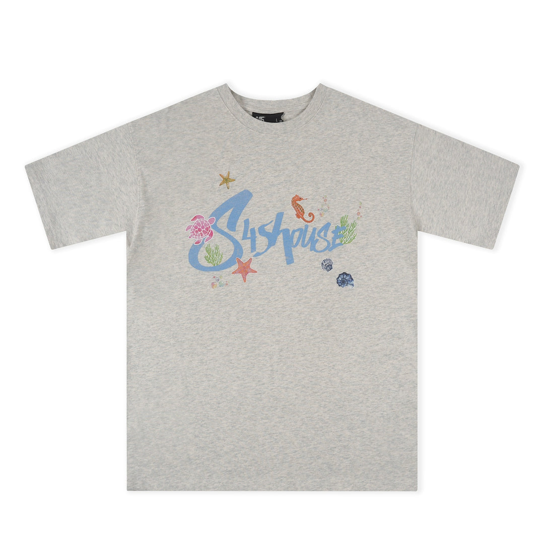 S45 Underwater World Graffiti Print Tee | Face 3 Face