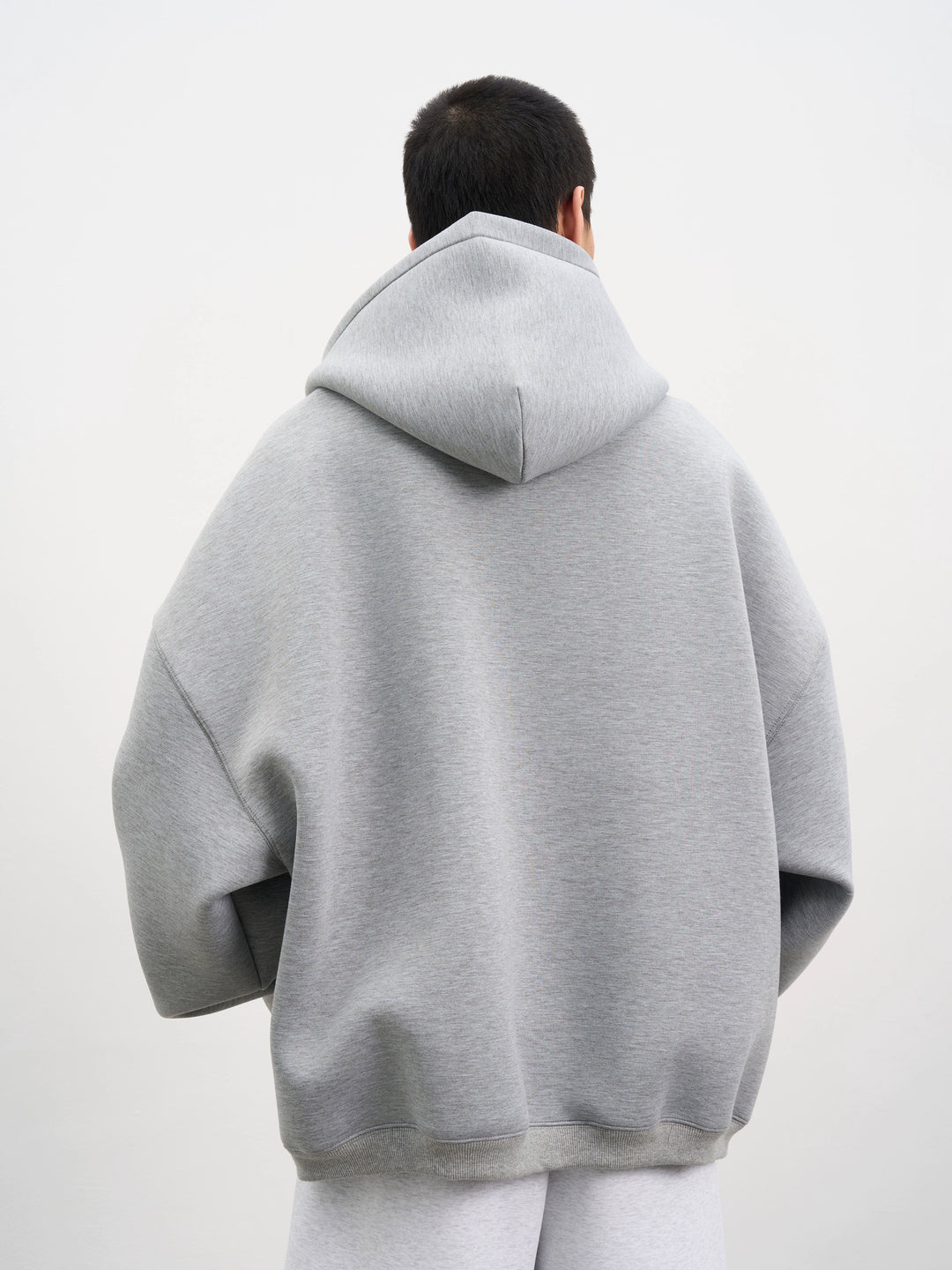 AFGK Air Layer Embroidered Oversized Zip-Up Hoodie | Face 3 Face