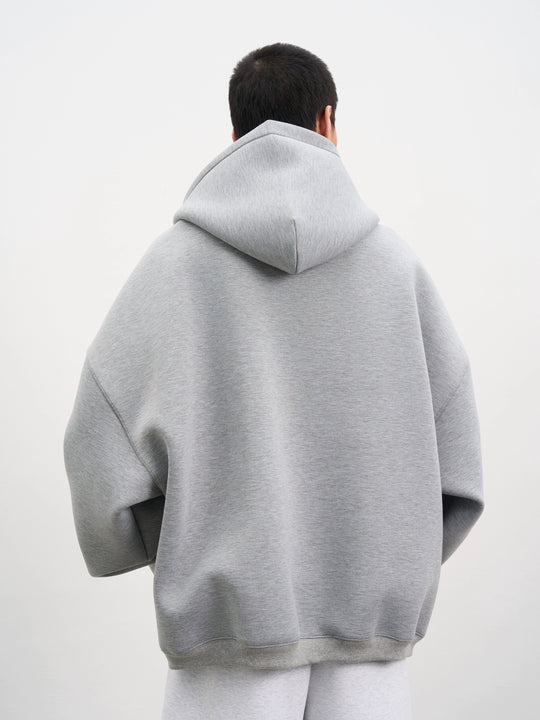 AFGK Air Layer Embroidered Oversized Zip-Up Hoodie | Face 3 Face