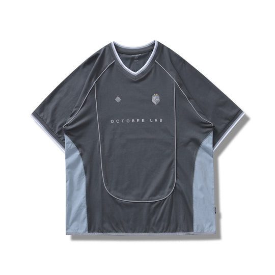 OCTOBEE LAB Patchwork Printed Soccer Jersey | Face 3 Face