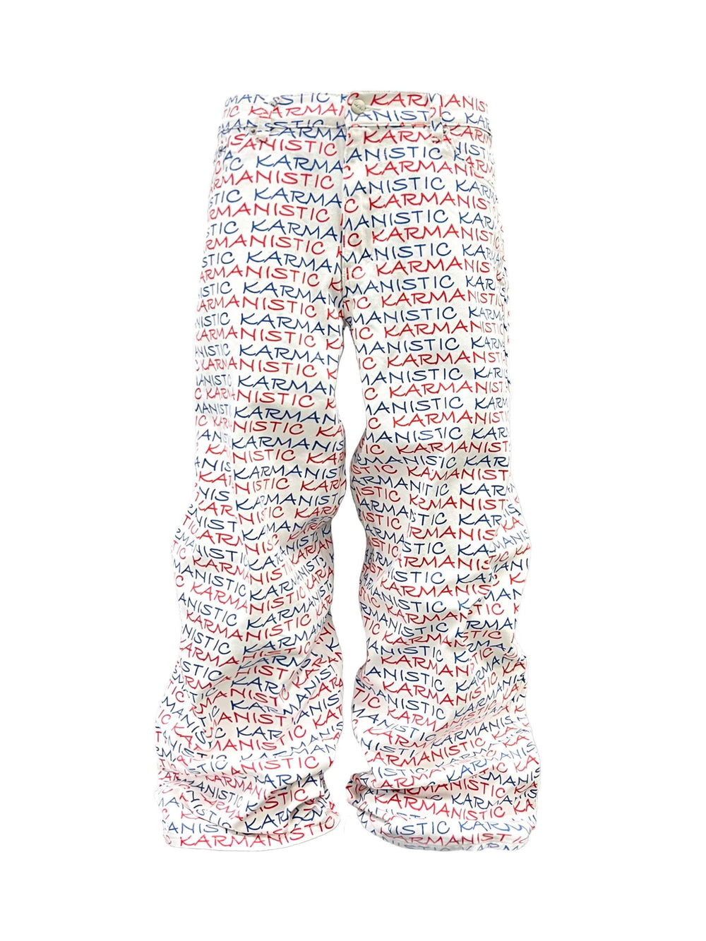 KARMANISTIC All Over Logo Print Baggy Jeans | Face 3 Face