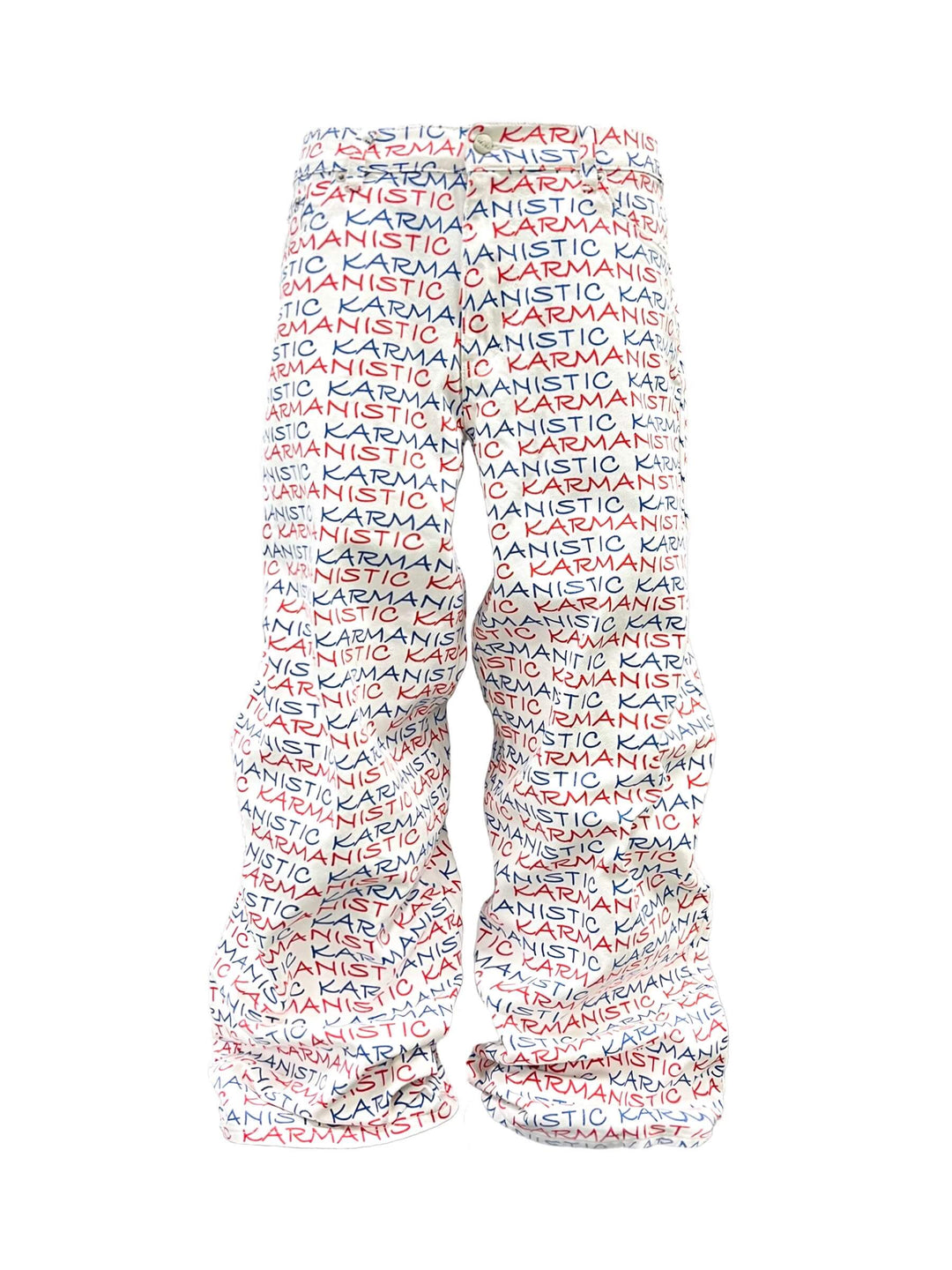 KARMANISTIC All Over Logo Print Baggy Jeans | Face 3 Face