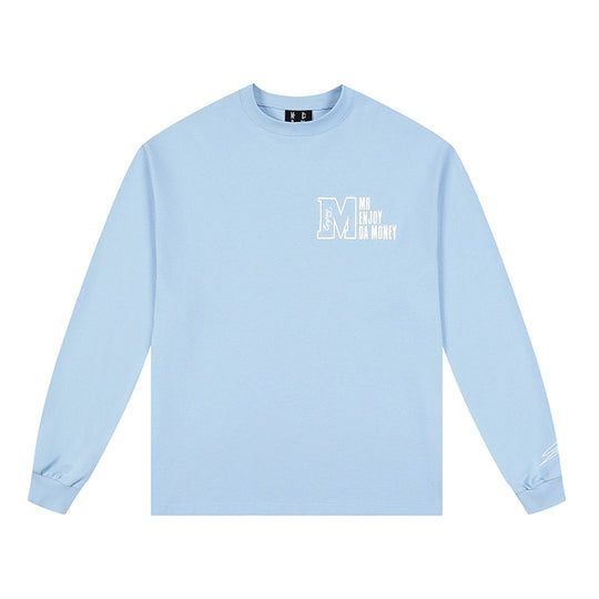 MEDM M Logo Embroidered Long Sleeve Tee | Face 3 Face