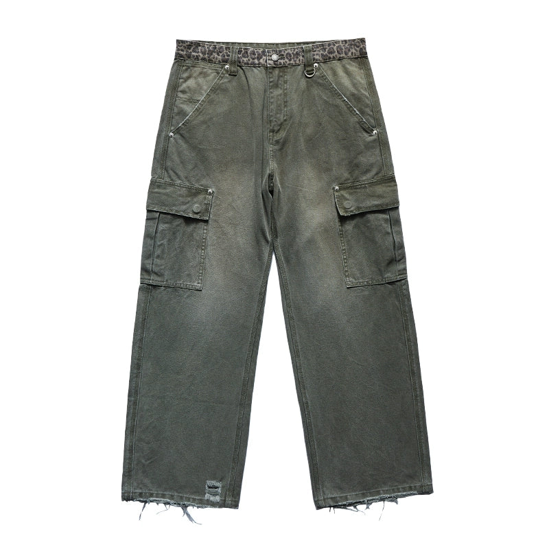 Remedy Animal Print Waist Baggy Work Cargo Pants | Face 3 Face
