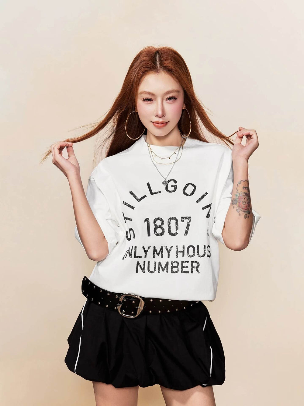 1807 Vintage Still Going Logo Print Short Sleeve Tee | Face 3 Face