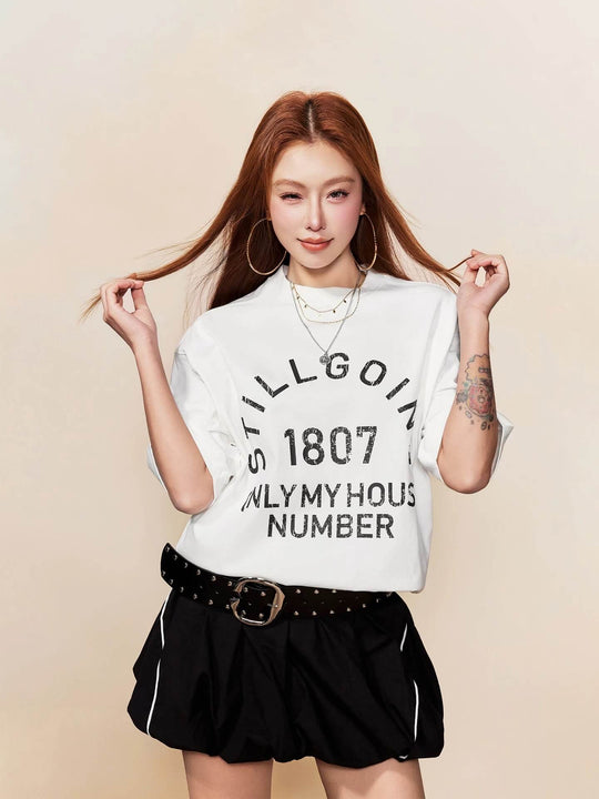 1807 Vintage Still Going Logo Print Short Sleeve Tee | Face 3 Face