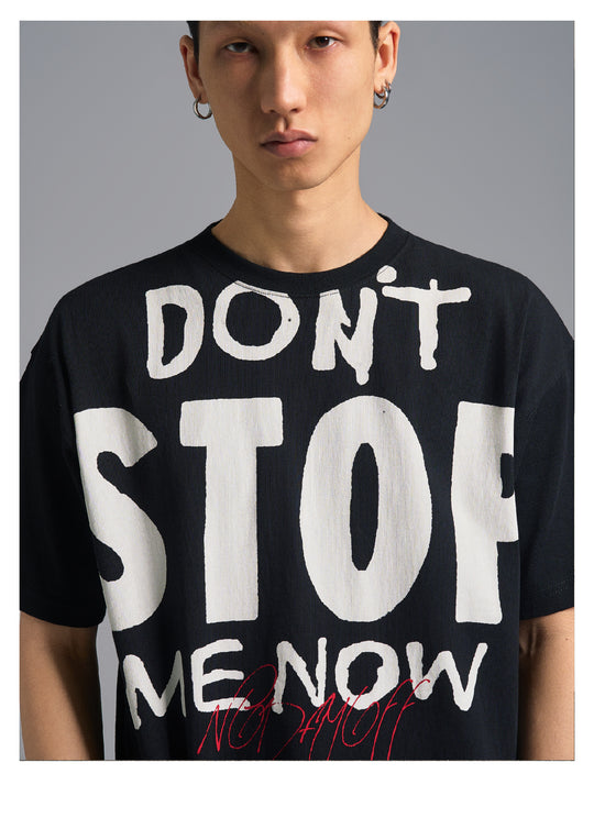 S45 Handwritten Slogan Print Tee | Face 3 Face