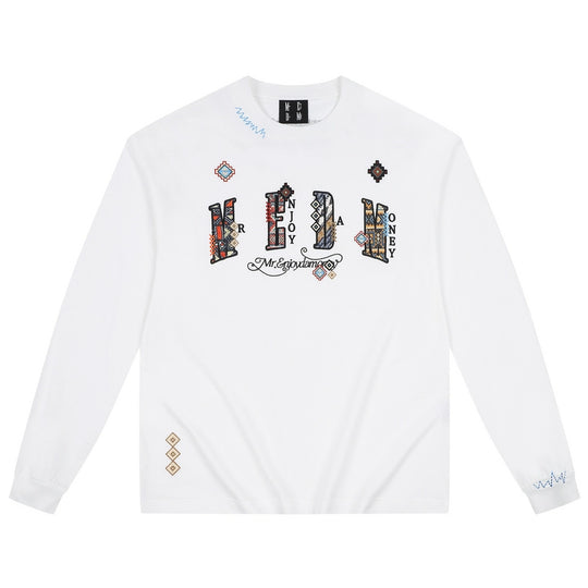 MEDM Ethnic Patch Embroidered Long Sleeve Tee | Face 3 Face
