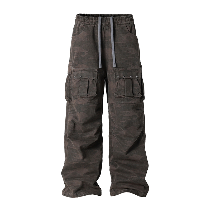 JHYQ Camouflage Multi Pocket Work Cargo Pants