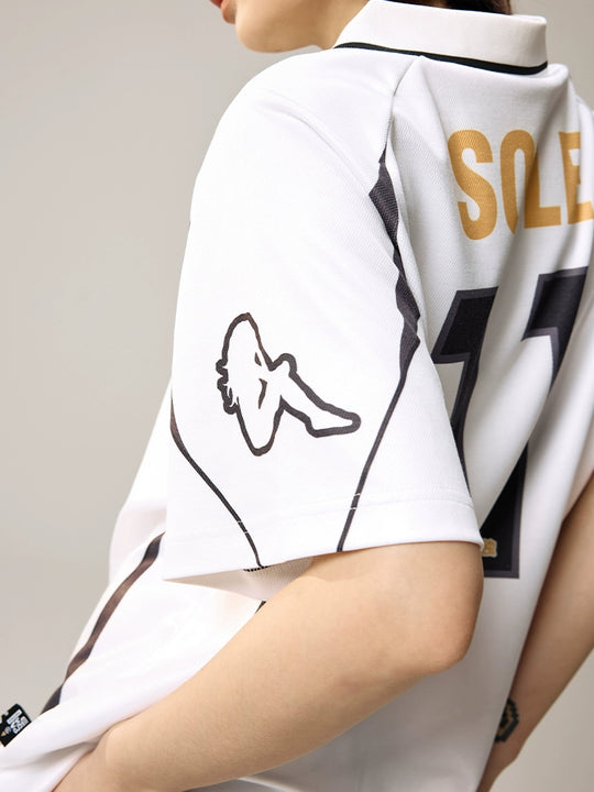 Remedy Emoalone Print Inspired Soccer Jersey Polo Shirt | Face 3 Face