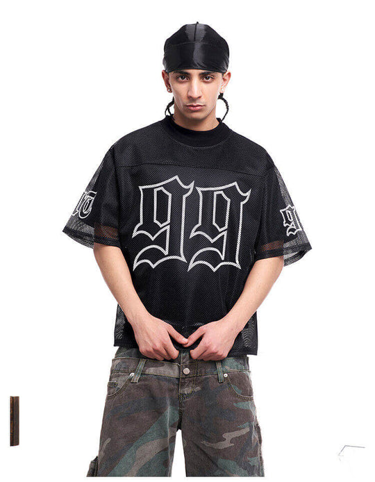 F3F Select 99 Cross Print Mesh Short Sleeve Jersey | Face 3 Face