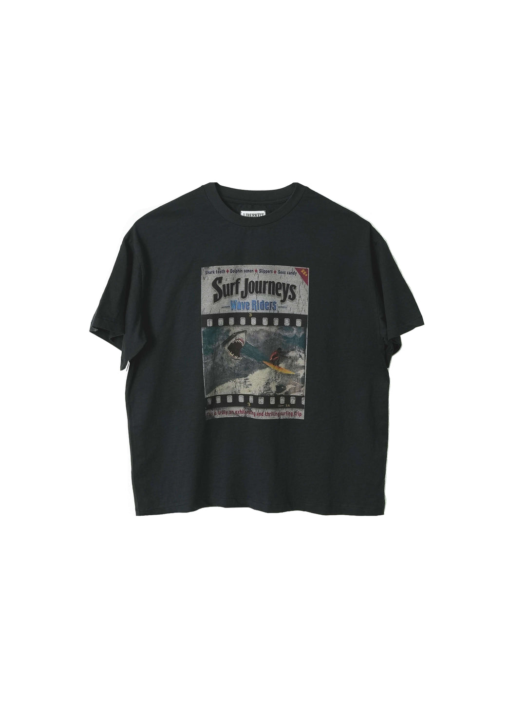 LIBERAFIT Vintage Washed Surfing Print Short Sleeve Tee | Face 3 Face