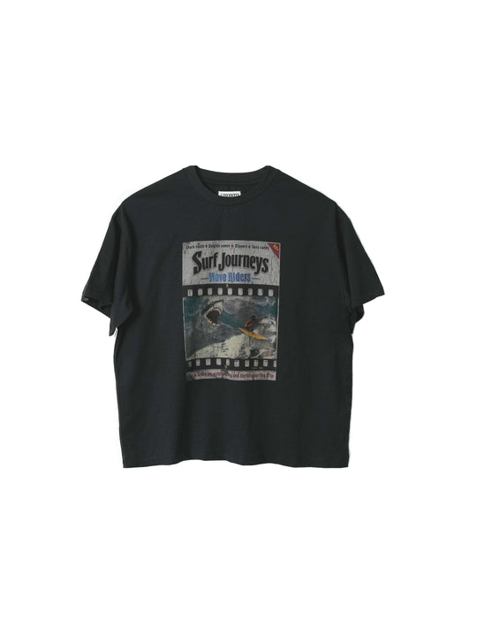 LIBERAFIT Vintage Washed Surfing Print Short Sleeve Tee | Face 3 Face