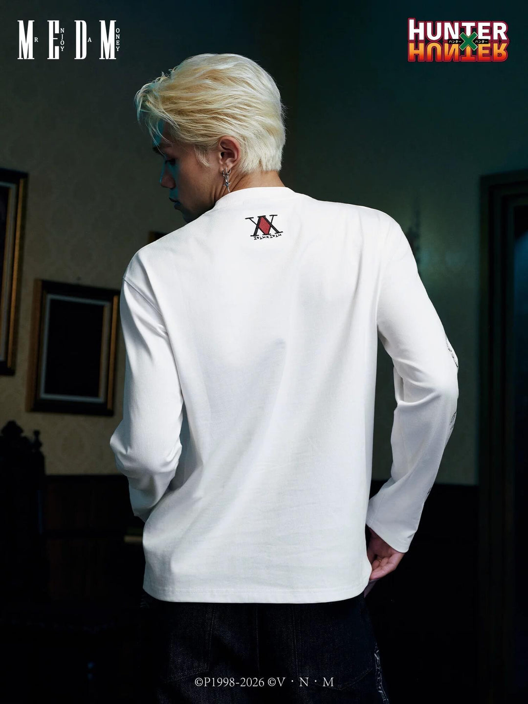 MEDM × HUNTER×HUNTER Character Print Embroidered Long Sleeve Tee | Face 3 Face
