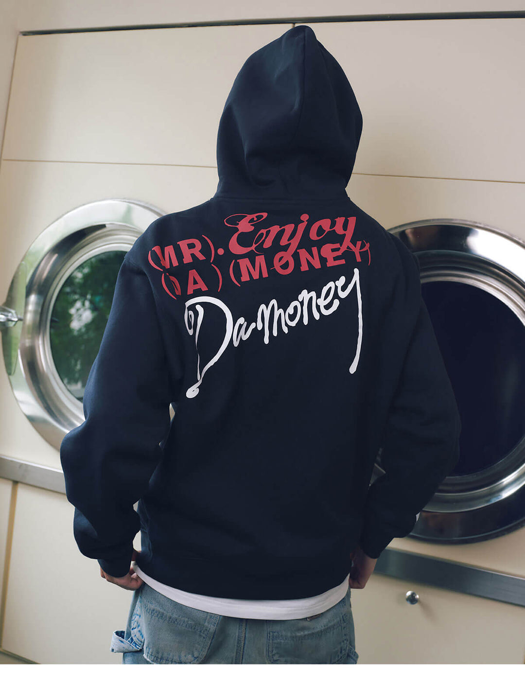 MEDM Handwritten Logo Print Hoodie | Face 3 Face