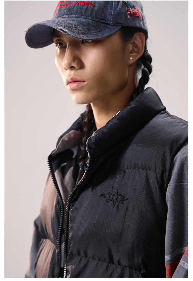 Remedy Camouflage Reversible Down Vest | Face 3 Face