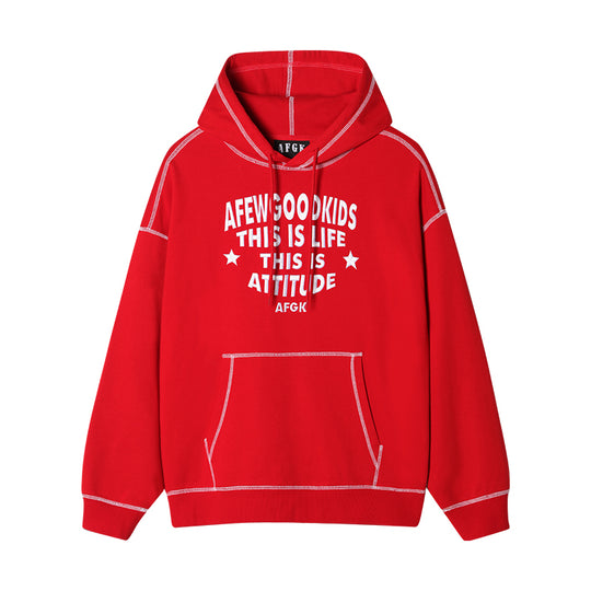 AFGK Stitch Line Embroidery Hoodie