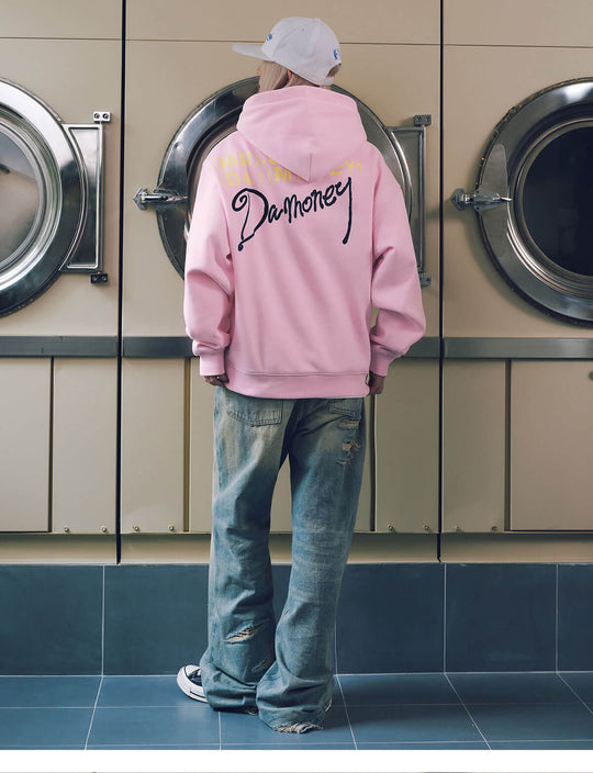 MEDM Handwritten Logo Print Hoodie | Face 3 Face