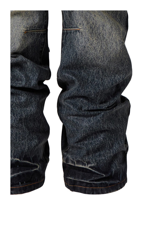 KARMANISTIC 3D Cat Whisker Washed Flared Pants | Face 3 Face