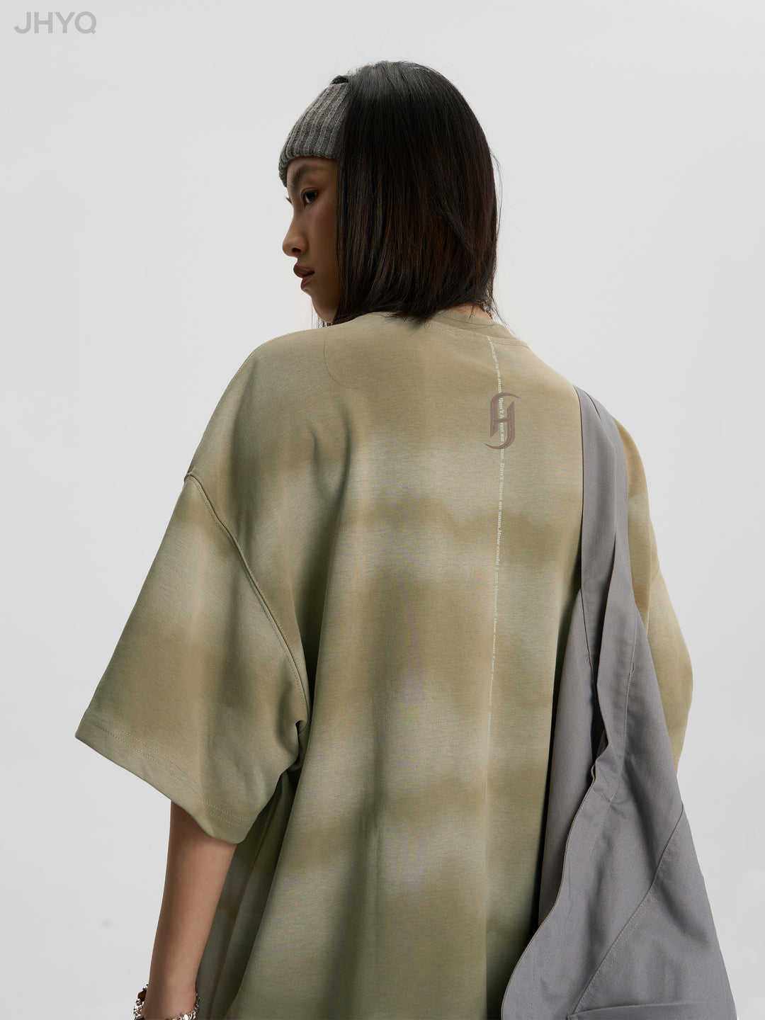 JHYQ Wave Tie Dye Logo Tee