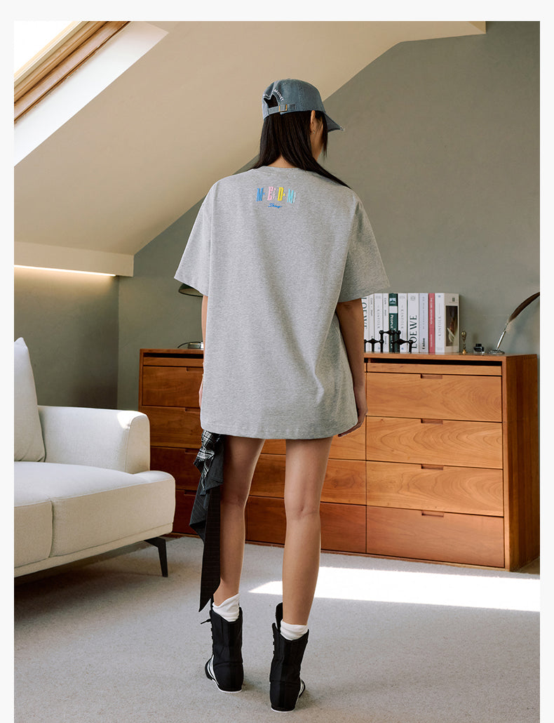 MEDM Multicolor Terry Embroidery Tee | Face 3 Face