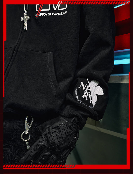 MEDM x EVA Lilith Removable Fur Zip-Up Hoodie | Face 3 Face