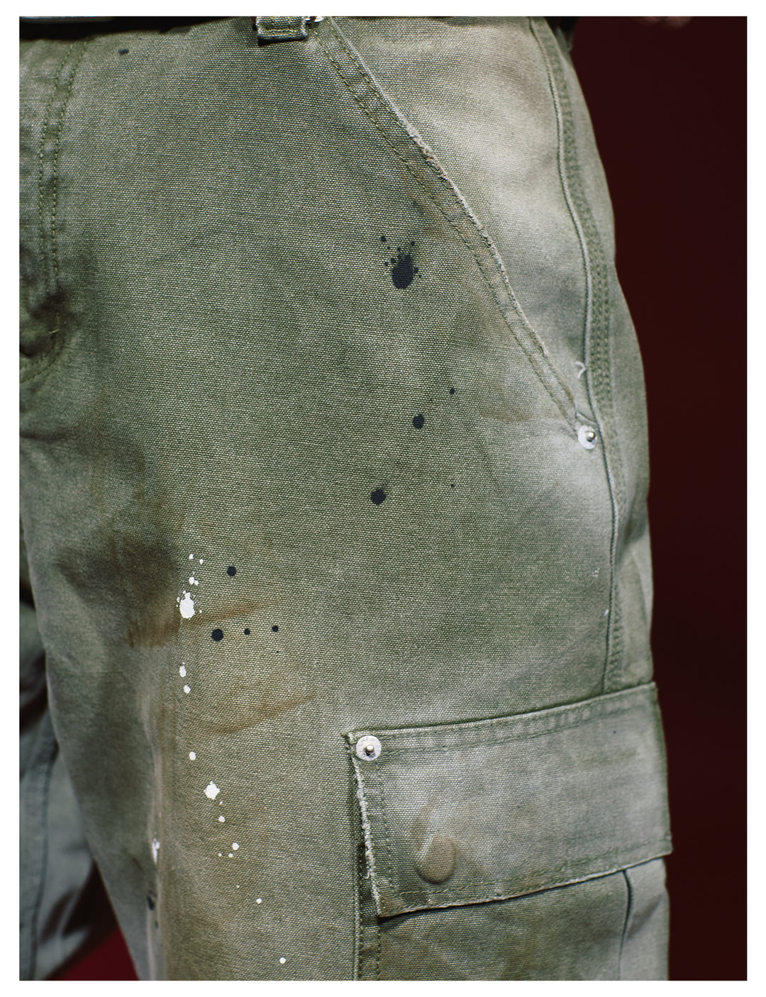 Remedy Washed Ink Splash Baggy Work Cargo Pants | Face 3 Face