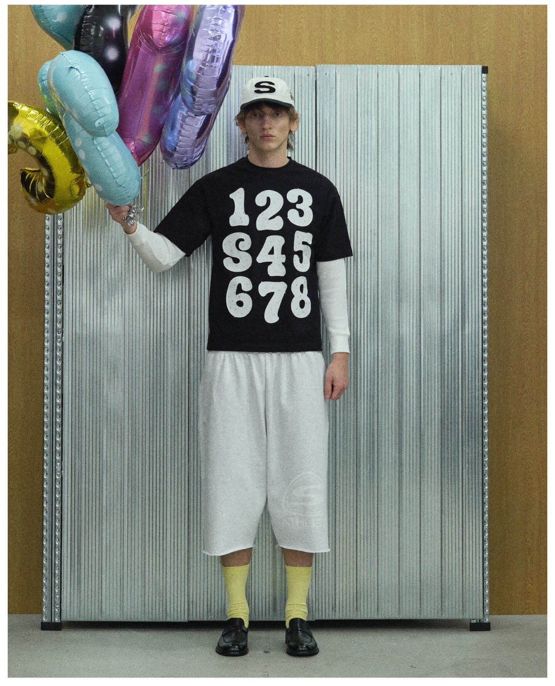 S45 Number Print Rhinestone Short Sleeve Tee | Face 3 Face