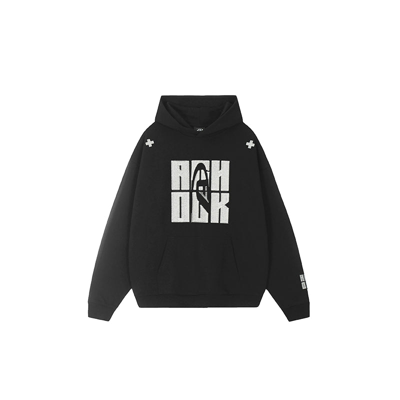Achock Heavy Logo Embroidery Hoodie | Face 3 Face