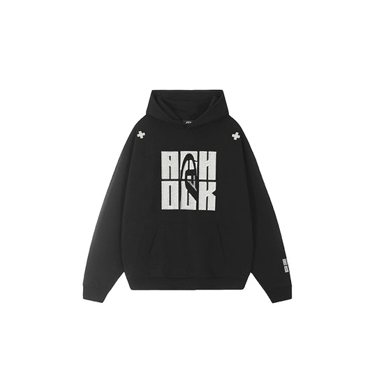 Achock Heavy Logo Embroidery Hoodie | Face 3 Face