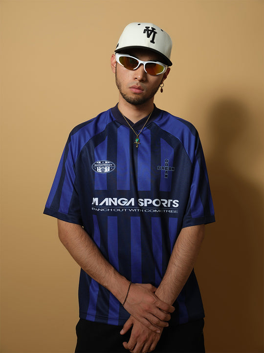 ComicTree C.t Striped V-Neck Soccer Jersey | Face 3 Face