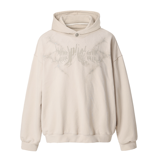 JHYQ Graffiti Print Hoodie