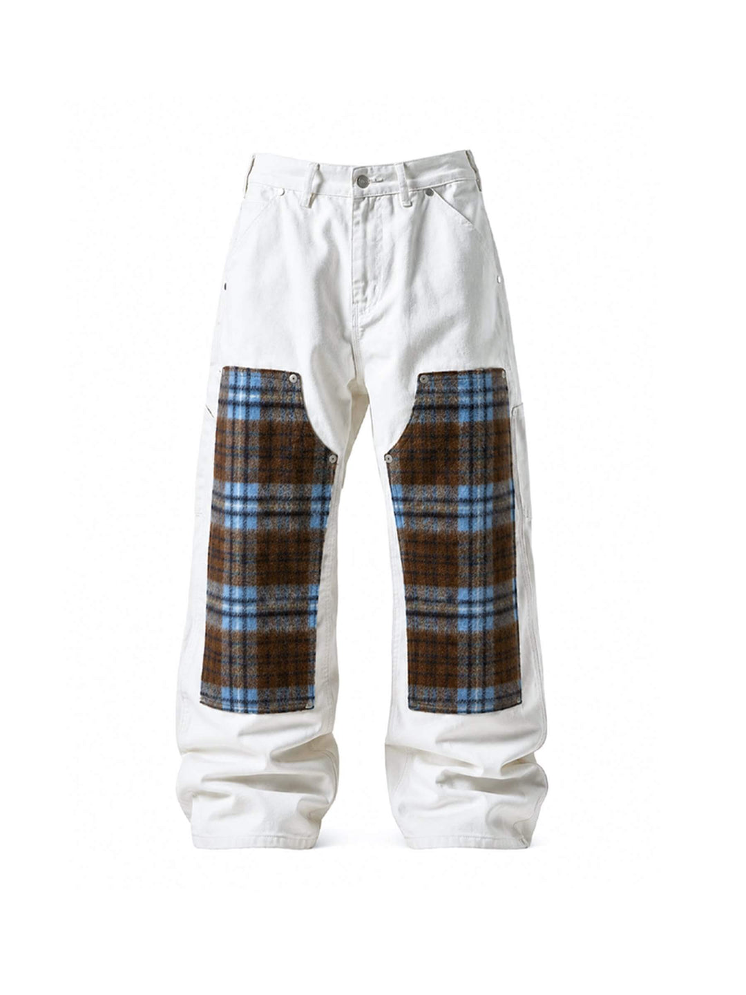 KARMANISTIC Plaid Double Knee Baggy Pants | Face 3 Face