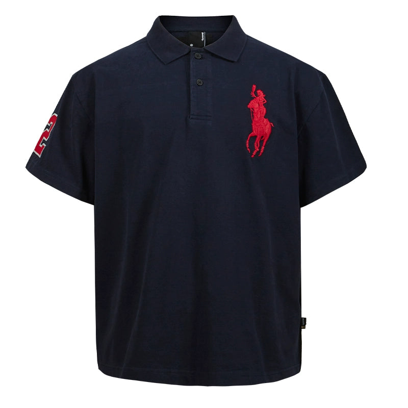Remedy Cocktail Glass Girl Embroidery Polo Shirt | Face 3 Face
