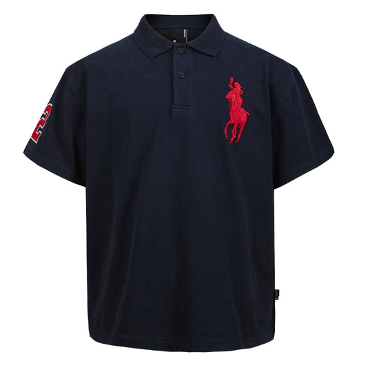 Remedy Cocktail Glass Girl Embroidery Polo Shirt | Face 3 Face