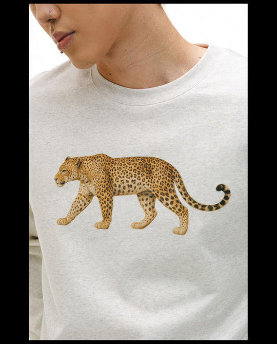 NOVACAM Leopard Digital Print Long Sleeve Tee | Face 3 Face