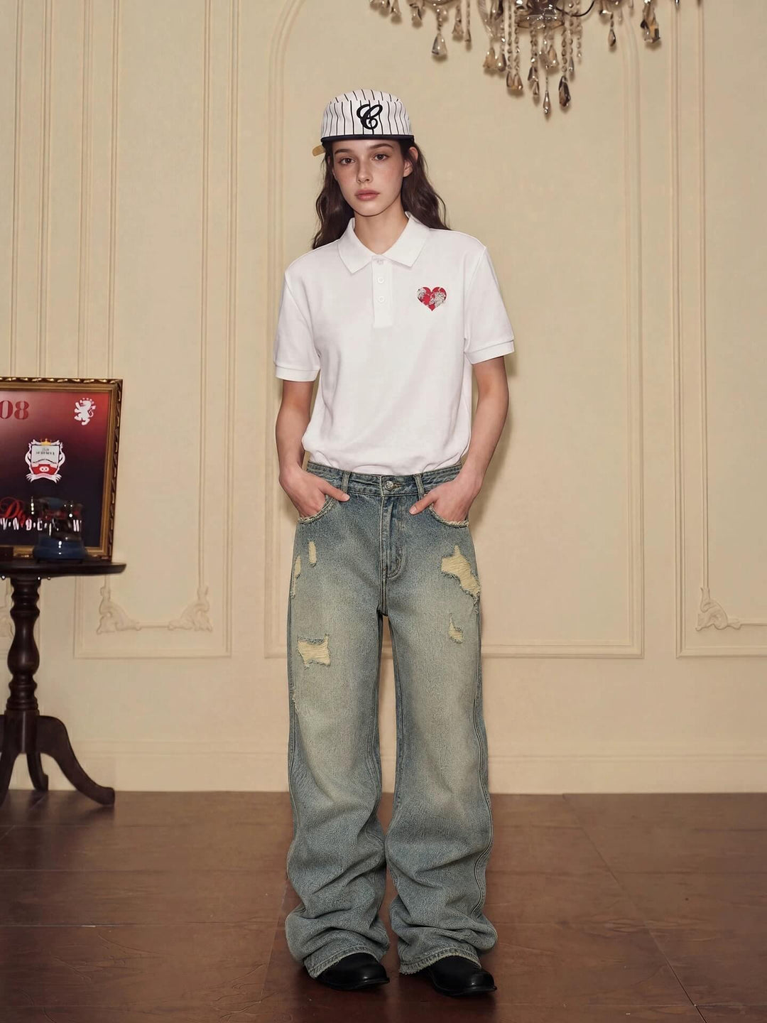 YADcrew Vintage Washed Ripped Jeans | Face 3 Face