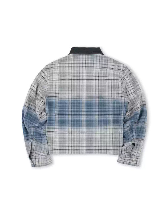 SOD Co. Washed Blue Gradient Plaid Jacket | Face 3 Face