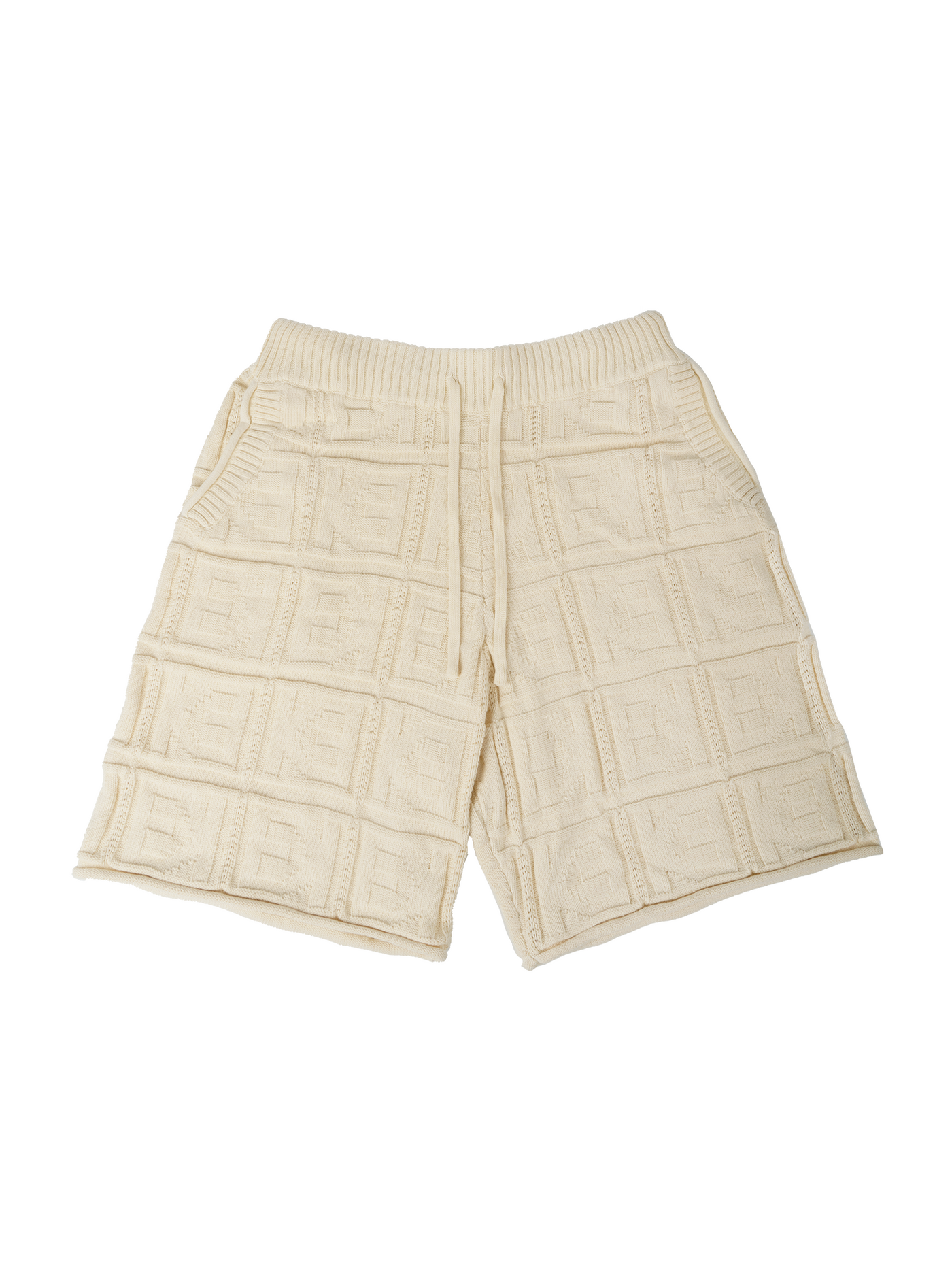 EVILKNIGHT(EK) Custom Logo Texture Knit Shorts | Face 3 Face