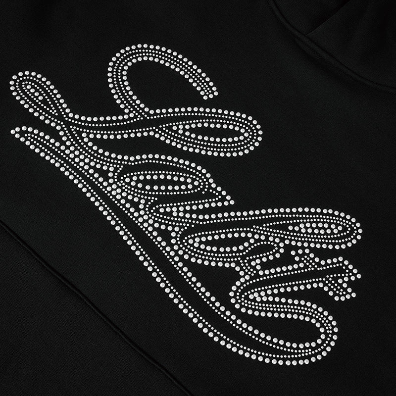 Labt Metal Beadwork Logo Hoodie | Face 3 Face