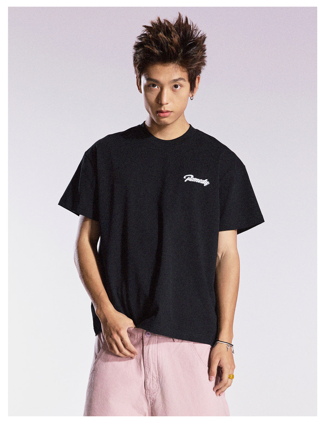 Remedy Diamond Pattern Logo Print Tee | Face 3 Face