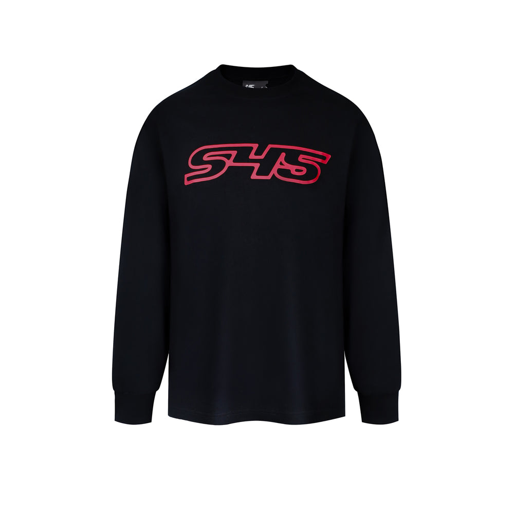 S45 Basic Large Logo Print Long Sleeve Tee | Face 3 Face