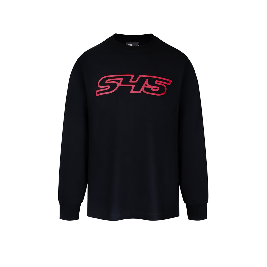 S45 Basic Large Logo Print Long Sleeve Tee | Face 3 Face