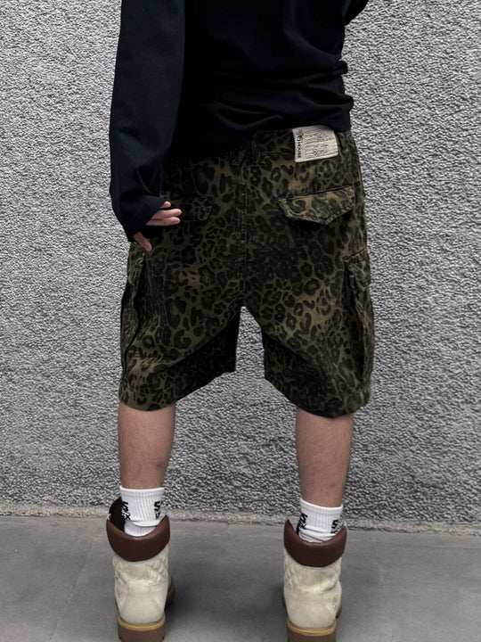 S45 Leopard Cargo Shorts | Face 3 Face